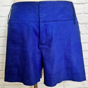 Alice + Olivia Blue Bermuda Shorts Tailored Elegance
